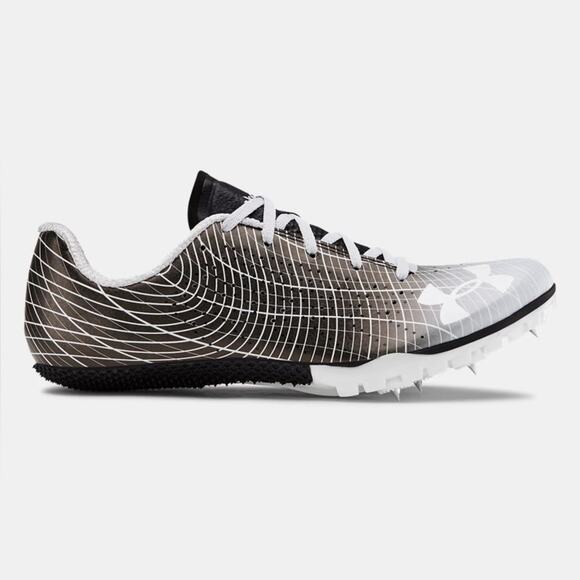 New Under Armour Unisex Kick Sprint 3 Track Spikes- Black Grey Size 9 - Picture 2 of 7